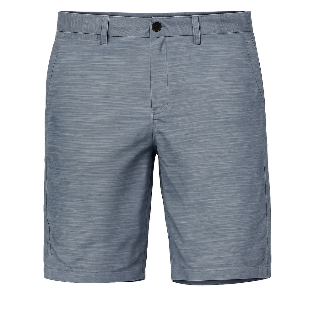 Flag & Anthem Mens Blue Heathered Flat Front Shorts Size 38 NWT
